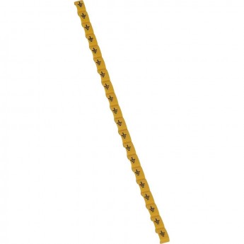 Маркер LEGRAND Duplix чёрная маркировка на желтом фоне условное обозначение земля