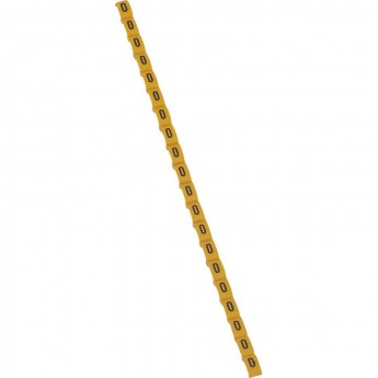 Маркер LEGRAND Duplix чёрная маркировка на желтом фоне заглавная буква O