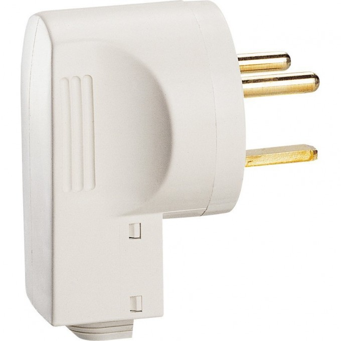 Вилка пластиковая LEGRAND 2К+З 32 А выход кабеля сбоку белый 055802 Вилка пластиковая LEGRAND 2К+З 32 А выход кабеля сбоку белый 055802