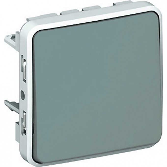 Однополюсный переключатель LEGRAND на два направления Plexo 10 AX серый 069511 Однополюсный переключатель LEGRAND на два направления Plexo 10 AX серый 069511