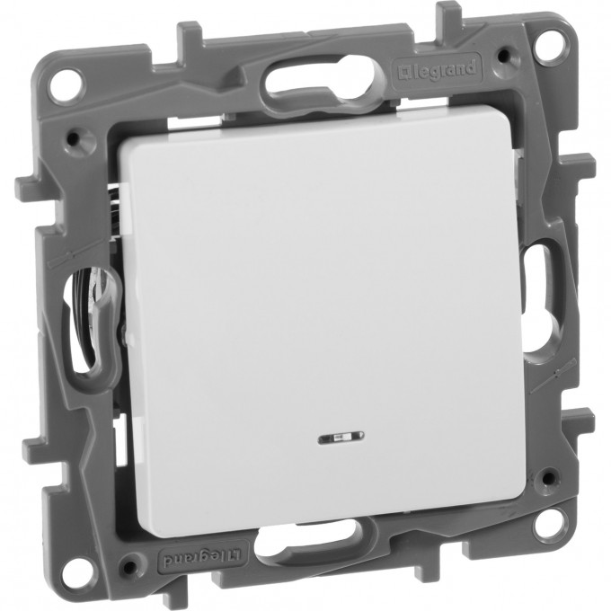 Выключатель/переключатель LEGRAND Etika Plus с подсветкой 10 A 250 В белый 672215 Выключатель/переключатель LEGRAND Etika Plus с подсветкой 10 A 250 В белый 672215
