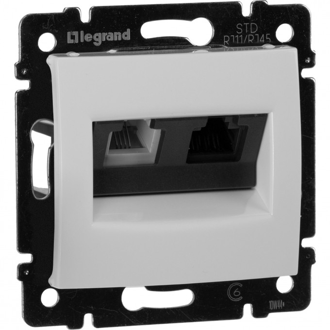 Двойная розетка LEGRAND Valena RJ45 Cat. 5е/6 UTP + RJ11 белый 770080 Двойная розетка LEGRAND Valena RJ45 Cat. 5е/6 UTP + RJ11 белый 770080