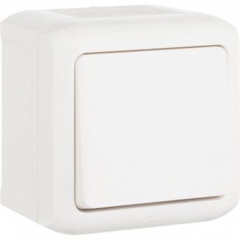 Выключатель LEGRAND Quteo 10 A 250 B IP 44 Белый