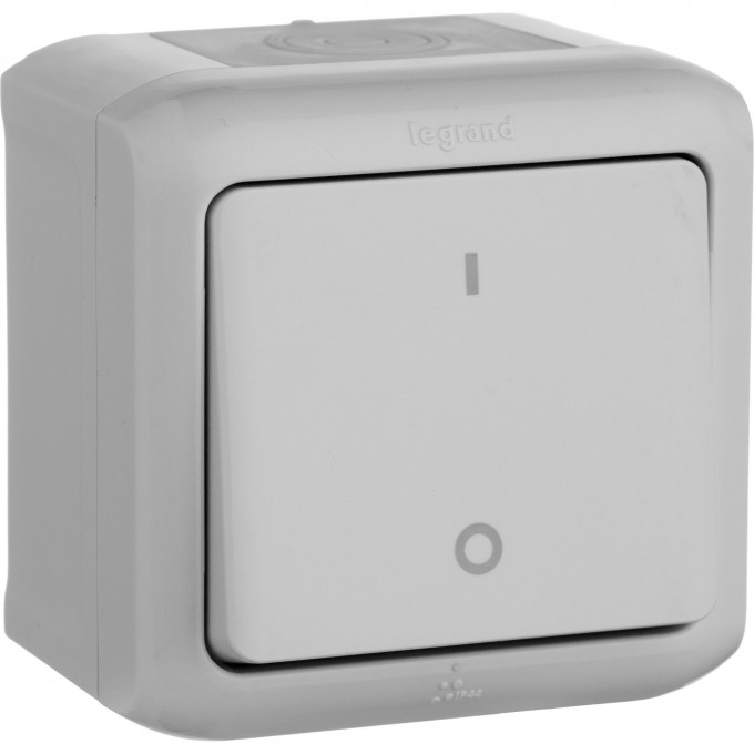 Выключатель LEGRAND Quteo двухполюсный 10 A 250 В IP 44 Серый 782339 Выключатель LEGRAND Quteo двухполюсный 10 A 250 В IP 44 Серый 782339