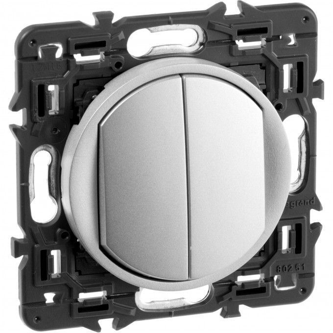 Выключатель LEGRAND Celiane 1-полюсный титан SET-2-067001-11 Выключатель LEGRAND Celiane 1-полюсный титан SET-2-067001-11