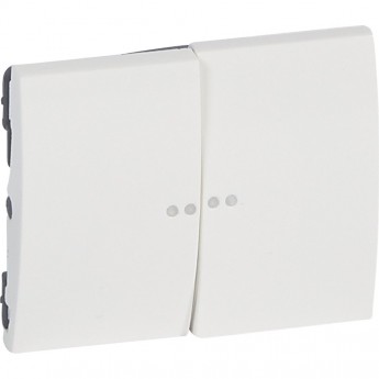 Клавиша двойная LEGRAND GALEA LIFE с линзами белый Клавиша двойная LEGRAND GALEA LIFE с линзами белый