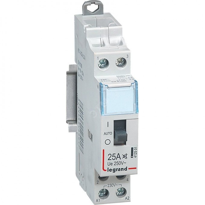 Контактор бытовой LEGRAND CX3 230V 2Н0 25А с рукояткой управления малошумный 412501 Контактор бытовой LEGRAND CX3 230V 2Н0 25А с рукояткой управления малошумный 412501