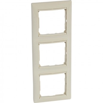 Рамка LEGRAND VALENA 3 поста вертикальная слоновая кость Рамка LEGRAND VALENA 3 поста вертикальная слоновая кость