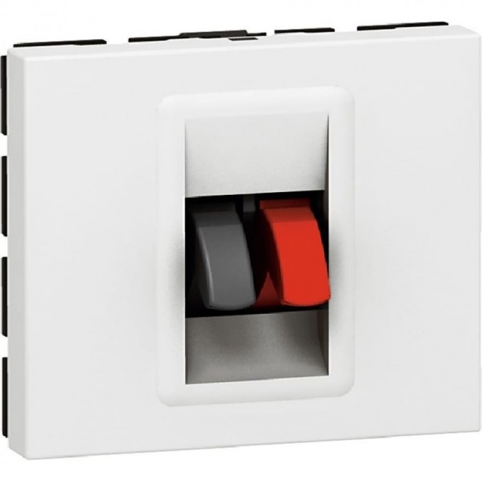 Розетка LEGRAND Колонки (2 Мод.) белый 078751 Розетка LEGRAND Колонки (2 Мод.) белый 078751