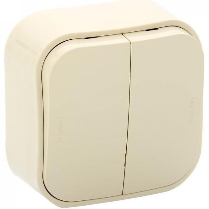Выключатель LEGRAND двухклавишный 10 A 250 B Quteo IP 20 Слоновая кость 782232 Выключатель LEGRAND двухклавишный 10 A 250 B Quteo IP 20 Слоновая кость 782232