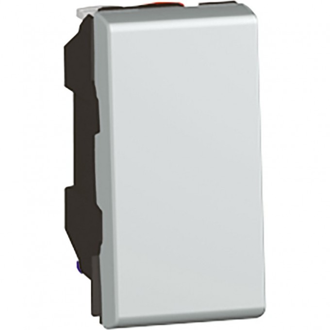 Выключатель LEGRAND Mosaic кнопочный 6A 1 модуль, алюминий 79230 Выключатель LEGRAND Mosaic кнопочный 6A 1 модуль, алюминий 79230
